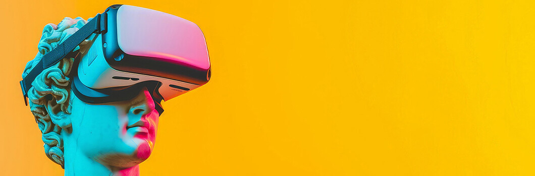 Grafika przedstawiajaca grecką rzeźbę.