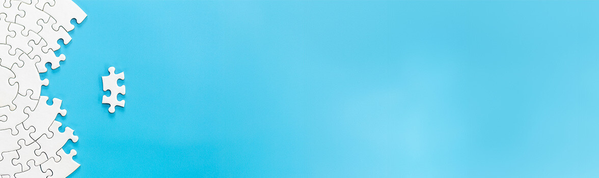 Puzle na niebiskim tle
