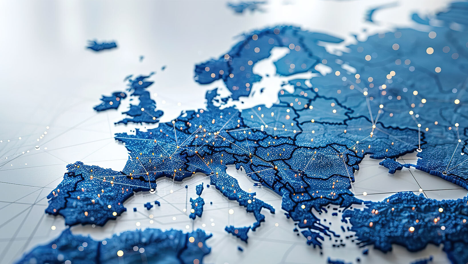 Grafika z mapą Europy.