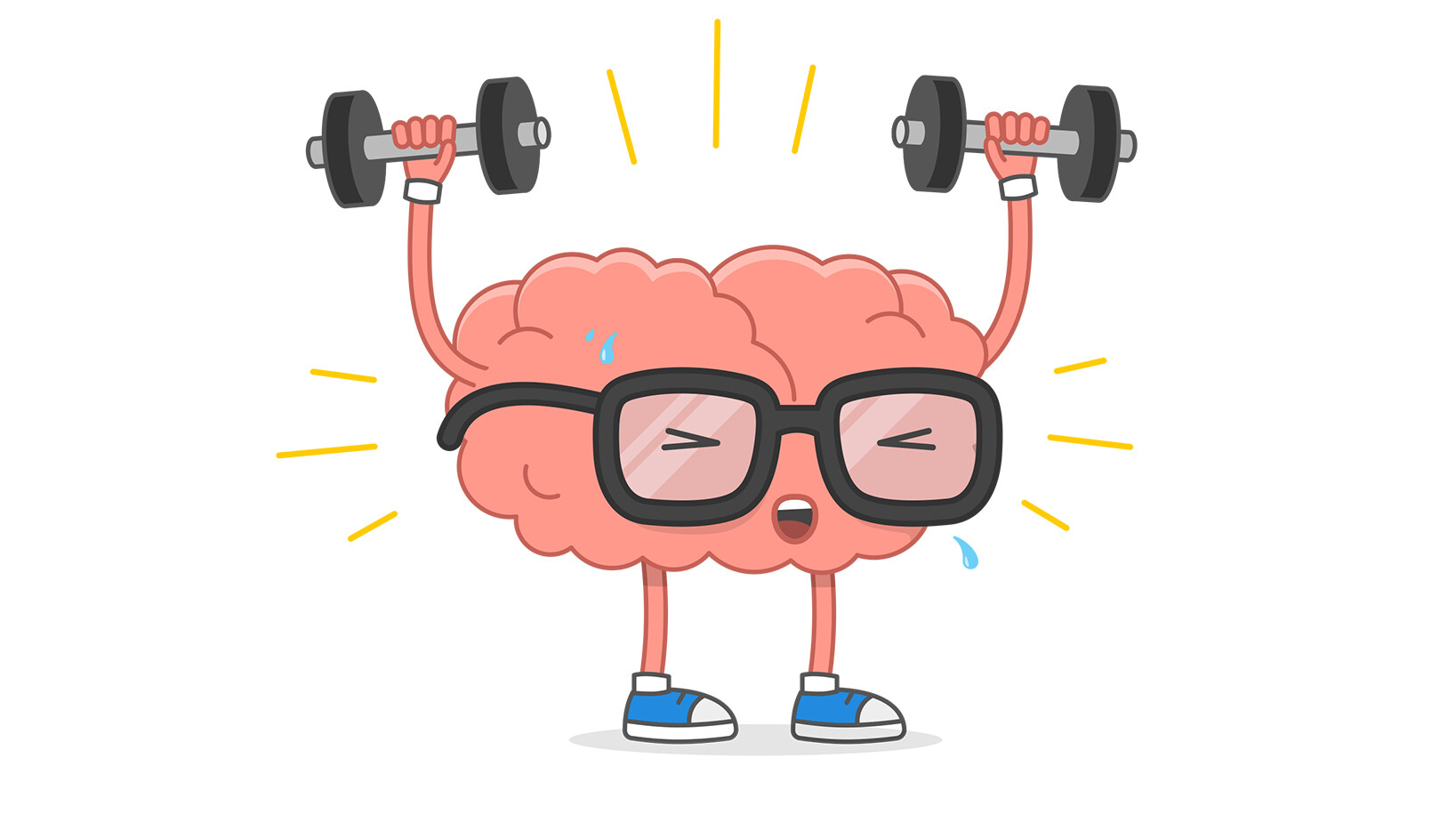 Grafika z mózgiem na siłowni. 