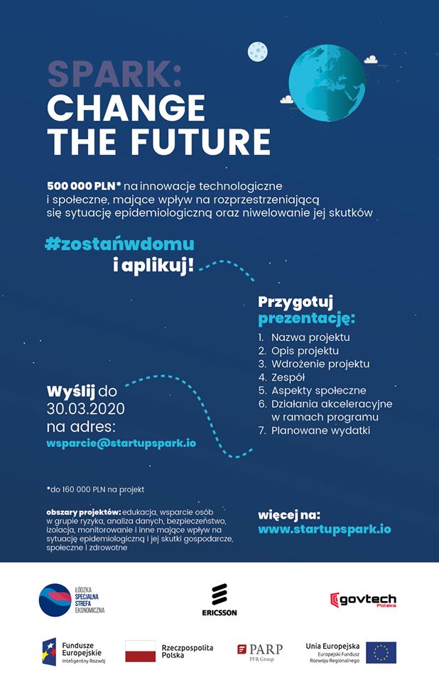 Plakat startup spark