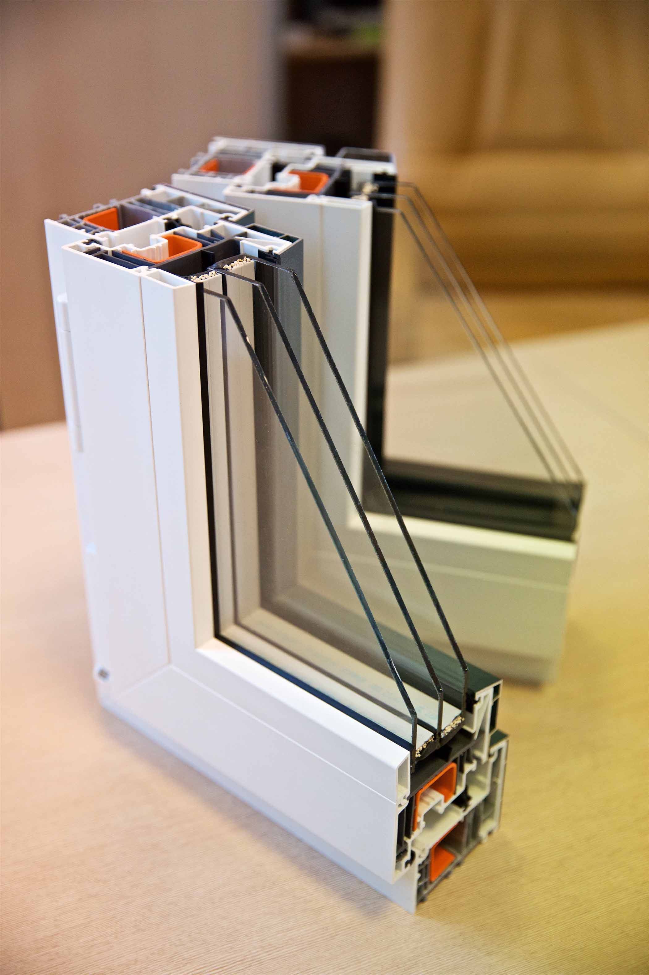 Zdjęcie przekrolu ramy okiennej