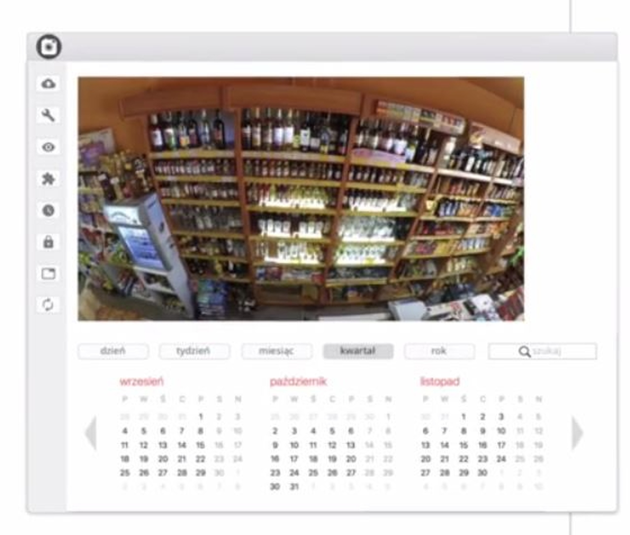 Screen z komputera przedstawiający kalendarz